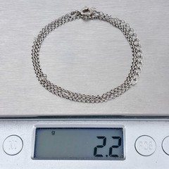 Vintage Sterling Silver 925 Rolo Link Chain Necklace 16″-18″