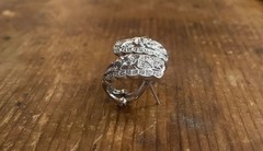 vintage sterling silver flower earrings