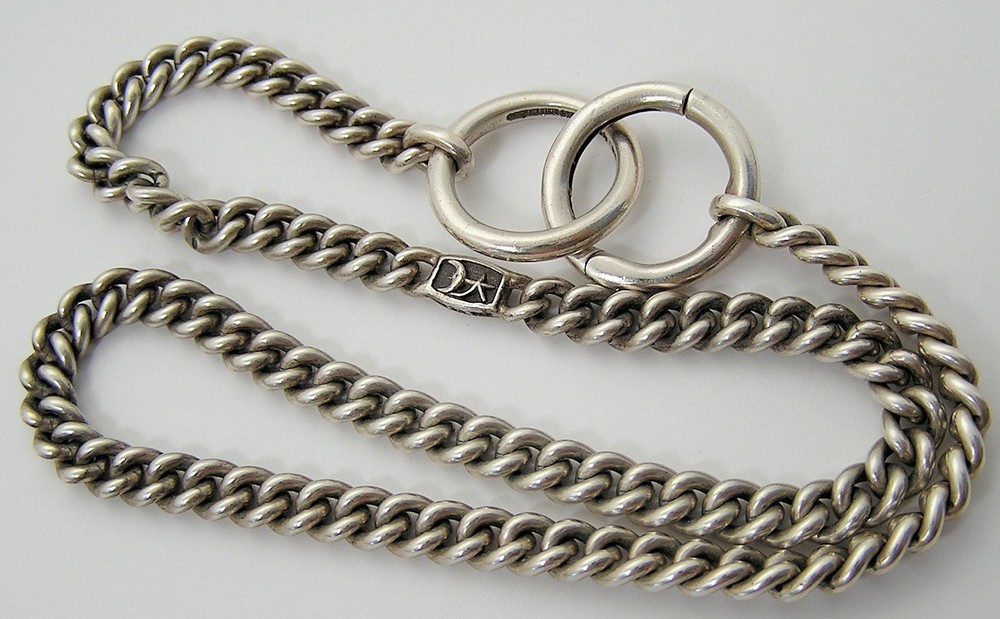 Vintage 1999 BARRY KIESELSTEIN-CORD 925 Sterling Silver Curb Link Chain 72.7g