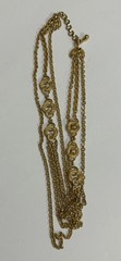 Vintage Monet Gold Tone Layered Varied Length 16”+ Necklace