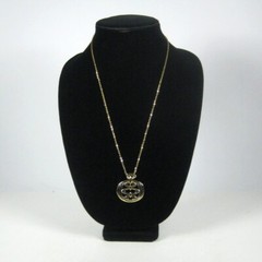 Necklace Pendant Goldtone Chain 25 In Jewelry Vintage 1970 1980 Boho Retro