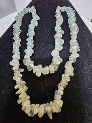 Vtg Aquamarine beads Necklace 29in” – Ate6