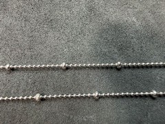 2.05g Vintage Sterling Silver 925 Ball Bead Chain Necklace 18 in M
