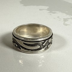 .925 Sterling Silver Vintage Spinner Ring See Pics For Size**