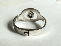 Vintage ALICIA TD-27 Signed TAXCO Mexico 950 Silver Modern Chunky Bracelet 73g