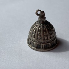Michangelo St Peters Basilica Dome Rome Italy 800 silver charm pendant