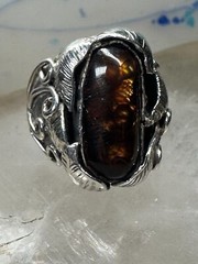 Navajo ring fire agate band size 5.50 sterling silver women
