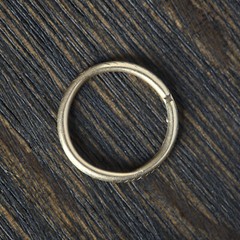 ANTIQUE GEORGIAN ENGLISH 15K GOLD SNAKE SNAKESCALE SPLIT RING PENDANT CONNECTOR