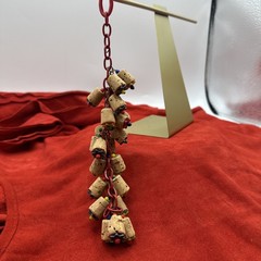Exclusive Depression Era Cork and Multicolored Bakelite Bracelet. See pics.