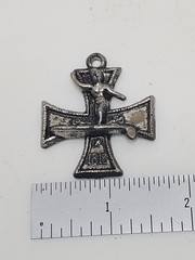 1960’s SURFER LONGBOARD IRON MALTESE CROSS AWARD MEDAL ED ROTH 1813 1914