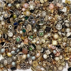 Vintage-now Costume Jewelry makeing Lots button Read Description 50pcs