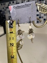 MermaidCore Mermaid Ivory Shell Chips Statement Necklace VTG Beach Surf Earrings