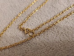 Vintage Costume Necklace w/ Heart Pendant (12 in. Chain)