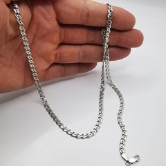 Vintage Sterling Silver Signed Handmade Chain Necklace 22.05in (56cm) 0.52oz