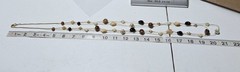 Vintage Beaded Necklace Boho Chic Multi Stone Gold Tone Chain Fashion Jewelry