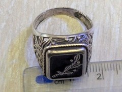 Vintage men’s ring sterling silver 925 Size 9.5 Weight 5.83 g. Ukrainian jewelry