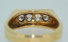 Vintage 14K 0.8 CTW Oval Cut Diamond Ring