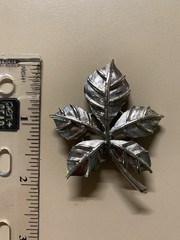 Sarah Coventry Silver Tone Ivy Leaf Brooch Pin Vintage Jewelry