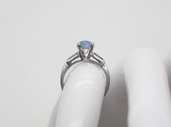 Vintage 1940s $6000 2.30ct Natural Ceylon BLUE Sapphire Diamond Platinum Ring