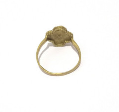 Handmade Enchanted Clover Ring Copper For Women Golden Clover Charm Design