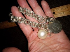 John Wind Maximal Art Sorority Gal Initial Letter “B” Bracelet 8 inches