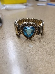 Co Star Vintage Sweet heart Charm Expandable Signed Bracelet.