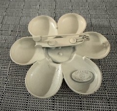 Rare Vintage Chanel 1996 Resin Camellia Daisy Brooch