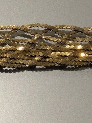 Vintage 925 Sterling Silver Gold Plated Multi Strand Herringbone Chain Bracelet