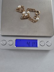 Van Dell 1/20 12K GF Gold Filled Cultured Pearl Link Bracelet