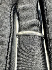 Vintage Sterling Silver And Black Onyx Ring Approx Sz 7