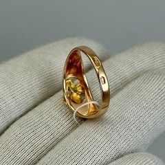 USSR Vintage Original 583 14K Rose & Yellow Gold Ring 2.90 g. 7,25 US Ukraine