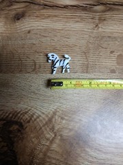 Vintage Gerry’s Zebra Pin Black & White Enamel