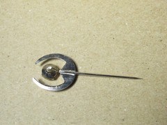 Vintage General Electric GE Stick Pin Hat Pin Horseshoe Shape