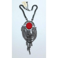Erica Lyons – Gunmetal Chain Pendant Necklace