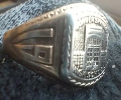 Vintage ArtDeco 1931 Bonner High School Signet Ring 10KGold 6 Grms Rare PreWWII