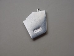 Vintage Sterling Silver Charm Pendant Enamel Royal Heart Flush Playing Card Hand
