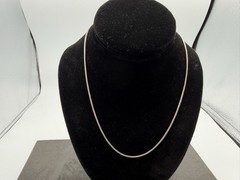 8.49g Vintage Sterling Silver 925 Snake Chain Necklace 18 in M