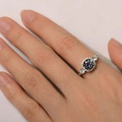 3.25Ct Art Deco Style Lab Created Diamond Anniversary 14K White Gold Finish Ring