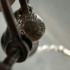 Siam sterling silver Niello bib necklace & Earings 1930’s – 50’s teardrop charms