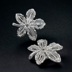 Sarah Coventry Earrings Clip On 1960s Silver Tone Vintage Joy Ivy