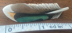 Handmade Bird Brooch Pin Lot of 3 Wood Leather Cardinal Feather Dove Vtg