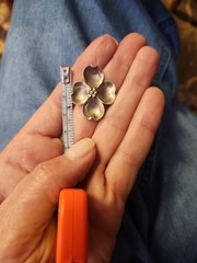 Vintage Sterling Silver Dogwood Blossom Flower Pendant