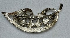 Vintage Coro, Brooks & Unbranded Brooch Lot of 6 Gold Tone Crystals Rhinestones