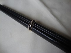 VINTAGE 1970-80 RETRO MOD OPENWORK SLASHES STERLING SILVER STAMPED 925 RING SZ 7