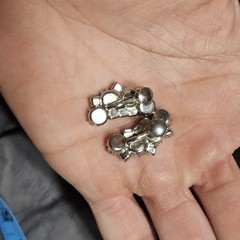 Vintage Clear Rhinestone Cluster Climber Huggie Earrings