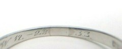 Antique Art Deco Setting Mounting Platinum Hold 4.5-5MM Ring Size 5 UK-J1/2