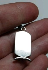 Queen Nefertiti Pendant – Silver And Black Charm – Antique