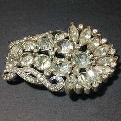 Pair Eisenberg Original Brooch Fur Clip (2) Large Vintage Jewelry Brooches