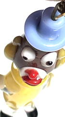 VINTAGE 70s/80sMURANO GLASS CLOWN NECKLACE WITH PARIS TAG RHINESTONE COLLAR MINT