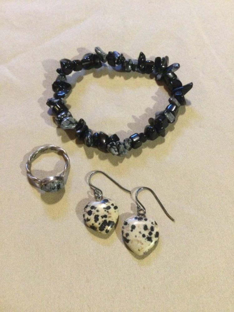 Estate Semiprecious Gemstone Agate Jewelry Lot~925 Sterling Silver Earrings &